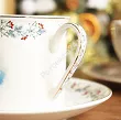 Filiżanka ze spodkiem 0,22 l / 15,5 cm Altom Design - Magia Świąt 07.CHR.1331