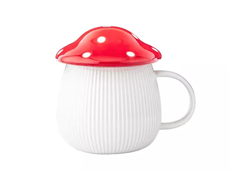Kubek z pokrywką 0,37 L Altom Design - Muchomor 07.KG.3581