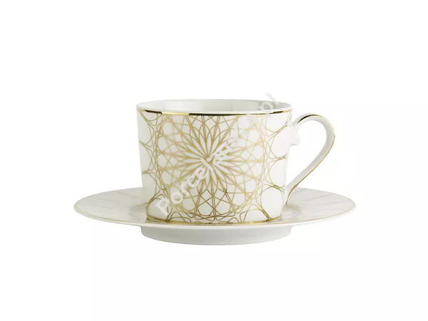 Filiżanka ze spodkiem 0,25 L / 15,7 cm Ćmielów - Jenny Solaris White Filiżanka ze spodkiem 0,25 L / 15,7 cm Ćmielów - Jenny Solaris White