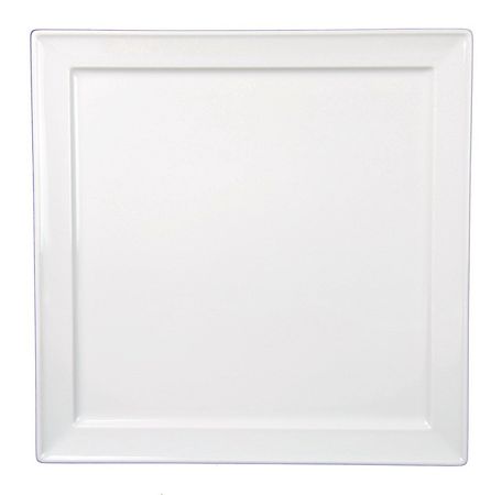 Talerz płytki 30 cm kwadratowy - Rita biała (nr 434) Talerz płytki 30 cm kwadratowy - Rita biała (nr 434)