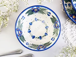 Salaterka 18 cm Bolesławiec - Kwiaty Kuleszy