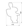 Wykrawacz 16,7 cm Smolik - Zając z koszyczkiem 4SS.124/V