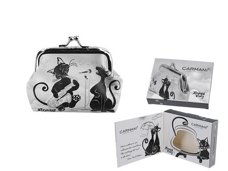 Portfel 9 x 7,5 cm Carmani - Koty / Crazy Cats Koci muzykanci 33.021-3814