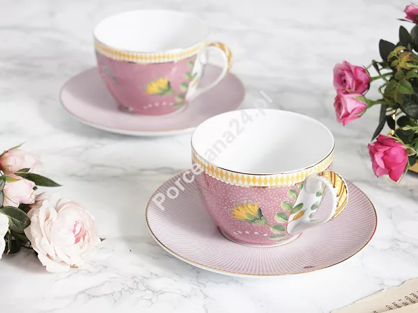 Komplet 2 filiżanek ze spodkiem 0,3 L Pip Studio - La Majorelle Pink 51.LMP.004.135 Komplet 2 filiżanek ze spodkiem 0,3 L Pip Studio - La Majorelle Pink 51.LMP.004.135