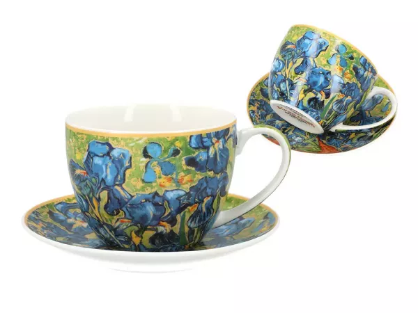 Filiżanka ze spodkiem 0,25 L Carmani - Vincent van Gogh Irysy 830-8205 Filiżanka ze spodkiem 0,25 L Carmani - Vincent van Gogh Irysy 830-8205