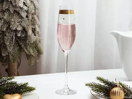 Kpl. kieliszków do szampana 210 ml (2 szt) Mati - Royal Gold 21.40352-0210