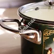 Garnek niski z pokrywką 2,75 L Emalia Metalac - Golden times 1ME.GT.G20N