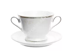 Bulionówka ze spodkiem 0,35 L / 16 cm Ćmielów - Astra B601 MARZENIE PLATYNOWE