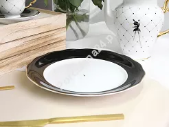Talerz płytki 26 cm Ćmielów - Alaska Circus Black G910