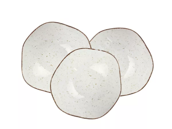 Komplet 6 salaterek 14 cm Lubiana - Stone Age / Kremowy Komplet 6 salaterek 14 cm Lubiana - Stone Age / Kremowy