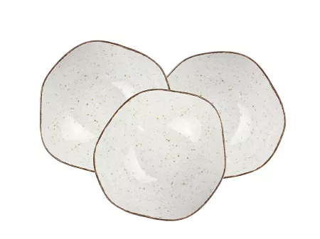 Komplet 6 salaterek 14 cm Lubiana - Stone Age / Kremowy