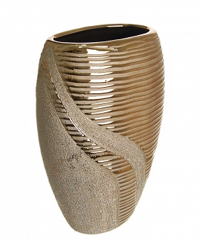Wazon ceramiczny 28 cm QUEEN ISABELL Vase Gold 37.P306-57341