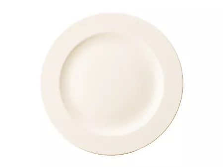 Talerz płytki 27 cm (z rantem) Rinart - Banquet ecru