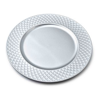 Podkładka pod talerz 33 cm Mondex - Blanche Colours srebrna 1M.HTOS2117