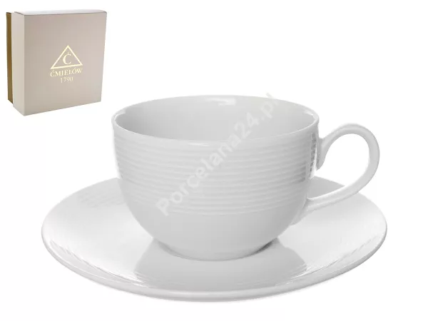 Filiżanka ze spodkiem 0,25 L / 15,5 cm Chodzież - Yvette (Yvonne) E755 BIAŁA LINEA Gift Box Filiżanka ze spodkiem 0,25 L / 15,5 cm Chodzież - Yvette (Yvonne) E755 BIAŁA LINEA Gift Box