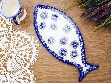 Półmisek do ryb 37 cm Bolesławiec - Altmańska Polana gat. I