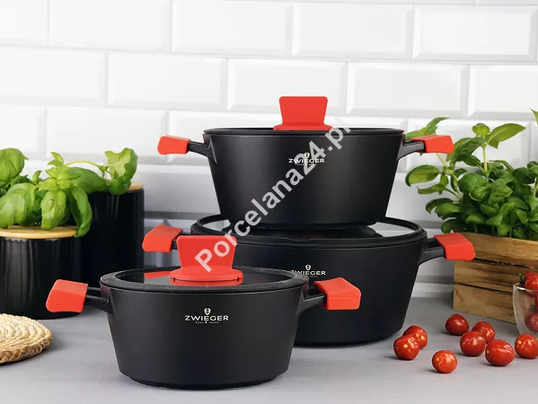 Komplet garnków (6 el.) ZWIEGER - Obsidian 1Z.OB.K6 Komplet garnków (6 el.) ZWIEGER - Obsidian 1Z.OB.K6