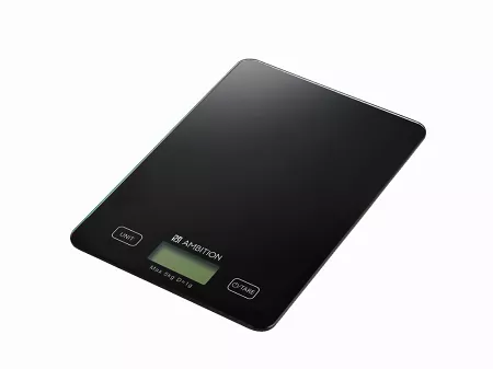 Waga kuchenna 23 x 16 cm Czarna - Ambition 1D.WA.80123