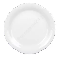 Talerz płytki 24 cm Chodzież - Kamelia C000 Biała