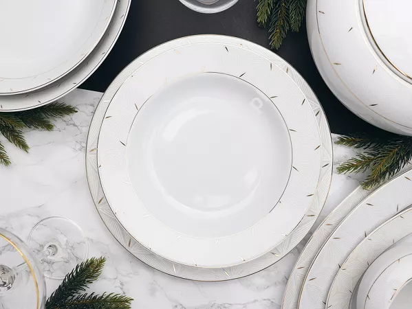 Serwis obiadowy na 6 osób (25el) Chodzież - Yvonne G896 Kropla Złota Serwis obiadowy na 6 osób (25el) Chodzież - Yvonne G896 Kropla Złota