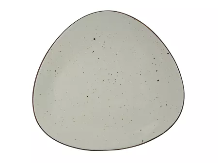 Talerz płytki 30 cm Kera Ceramika - Delta Rustic Krem