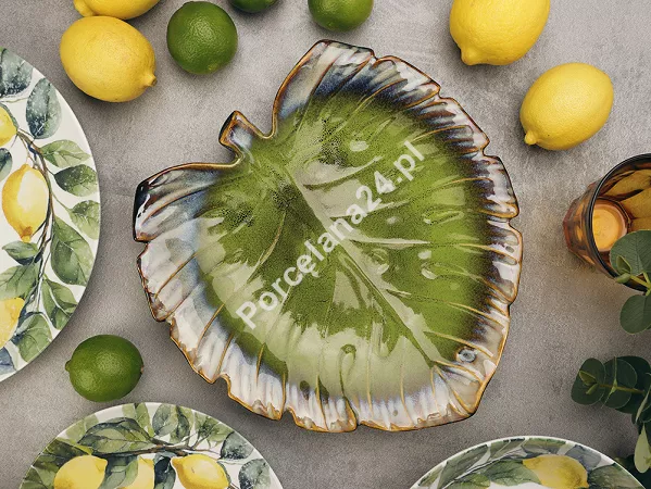 Patera porcelanowa 26X25,5X4 cm Altom design - Liść 07.PAT.2634 Patera porcelanowa 26X25,5X4 cm Altom design - Liść 07.PAT.2634