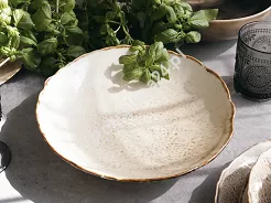Talerz do pasty 28 cm Bogucice - Alumina Gravel Sandstorm 1267