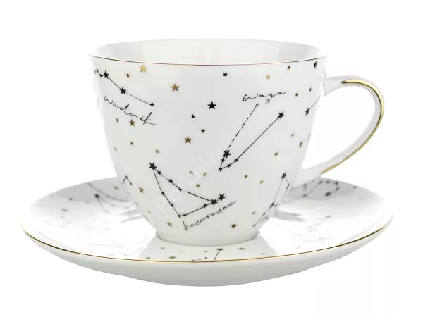 Filiżanka ze spodkiem 0,45 L / 18 cm Bogucice - Zodiak White 1038 Filiżanka ze spodkiem 0,45 L / 18 cm Bogucice - Zodiak White 1038