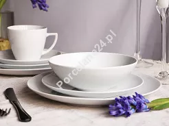 Serwis obiadowo - kawowy na 6 osób (30 el) Lubiana - Boss/Beata/Dorota biały GIFT BOX