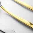 Komplet sztućców 24 cz. na 6 osób Hisar - Mercury Gold (4.0/3.0mm) złocone