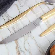 Komplet sztućców 24 cz. na 6 osób Hisar - Mercury Gold (4.0/3.0mm) złocone