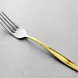 Komplet sztućców 24 cz. na 6 osób Hisar - Mercury Gold (4.0/3.0mm) złocone