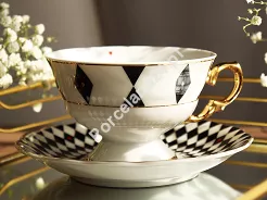 Filiżanka ze spodkiem 0,18 L / 14 cm Ćmielów - Alaska Dama Kier G539
