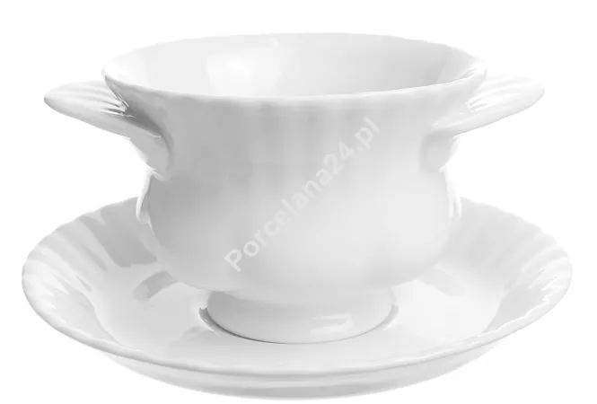 Bulionówka ze spodkiem 0,3 L / 16 cm Chodzież - Iwona C000 BIAŁA IWONA Bulionówka ze spodkiem 0,3 L / 16 cm Chodzież - Iwona C000 BIAŁA IWONA