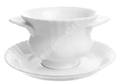Bulionówka ze spodkiem 0,3 L / 16 cm Chodzież - Iwona C000 BIAŁA IWONA