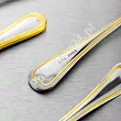 Komplet sztućców 24 cz. na 6 osób Hisar - Topkapi Gold (3.0/2.5 mm) złocone