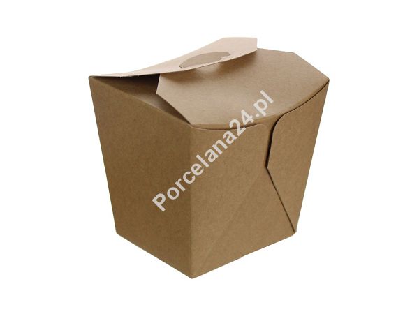 Noodle Box 11,5 x 10,5 x 8 cm (do makaronu / ryżu) - Opakowanie 10 szt.- Eco papier biały/kraft E.NB-10 Noodle Box 11,5 x 10,5 x 8 cm (do makaronu / ryżu) - Opakowanie 10 szt.- Eco papier biały/kraft E.NB-10