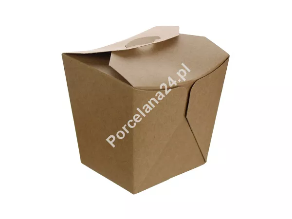 Noodle Box 11,5 x 10,5 x 8 cm (do makaronu / ryżu) - Opakowanie 10 szt.- Eco papier biały/kraft E.NB-10 Noodle Box 11,5 x 10,5 x 8 cm (do makaronu / ryżu) - Opakowanie 10 szt.- Eco papier biały/kraft E.NB-10