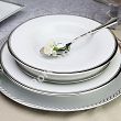 Serwis obiadowy na 12 osób (45 el.) Bogucice - Cleopatra Platin Plus 1174