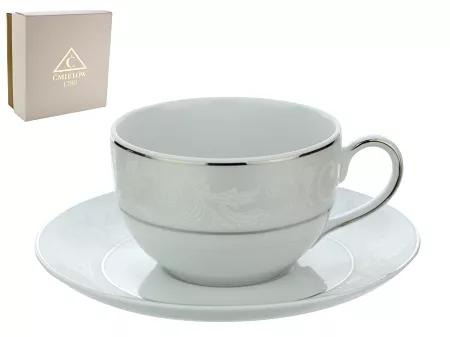 Filiżanka ze spodkiem 0,25 L / 15,5 cm Chodzież- Yvonne E373 GIFT BOX
