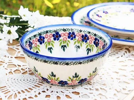 Salaterka 18 cm Bolesławiec - Mariańska Koronka gat. I