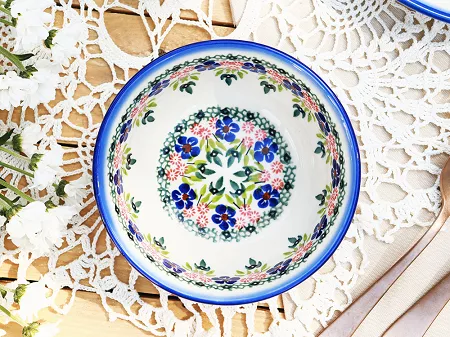 Salaterka 18 cm Bolesławiec - Mariańska Koronka gat. I