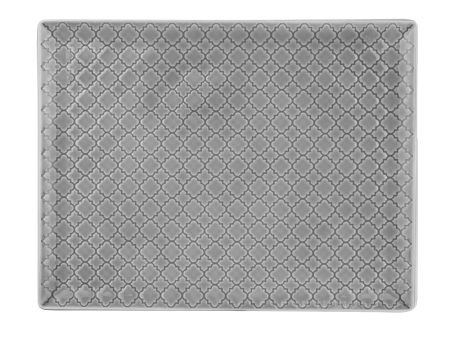 Półmisek prostokątny 31x24 cm Lubiana - Marrakesz Szary