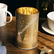 Szklana latarnia LED z timerem (14 cm) Altom Design - Gwiazdki Złota 07.LAT.1624