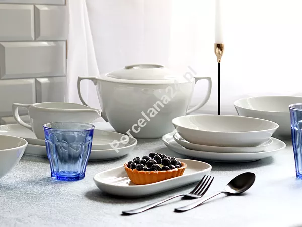 Serwis obiadowy na 6 osób (20 el.) Chodzież - City Biały C001 Serwis obiadowy na 6 osób (20 el.) Chodzież - City Biały C001