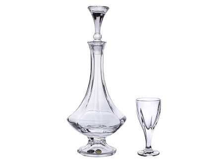 Kpl. kieliszków do likieru 60ml (6szt) + karafka 0,7L (1szt) Bohemia - KING LOUIS 4SB.KI.767967