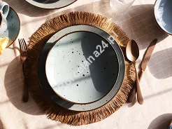 Komplet talerzy na 6 osób (18 el.) Bogucice -  Alumina Cottage Jeans 1221