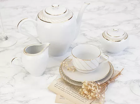 Garnitur do kawy na 12 osób (39 el.) Porcel -  Flare