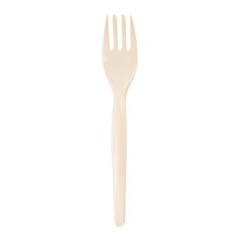 Widelec stołowy biodegradowalny z Mater-Bi 16,6 cm - Opakowanie 100 szt. - EM.MB.WS-OP