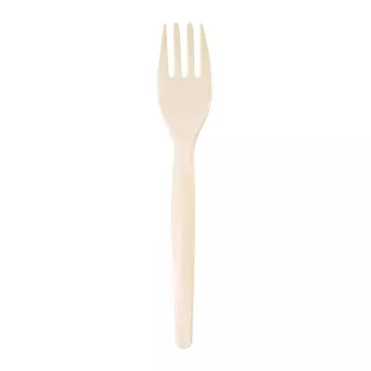 Widelec stołowy biodegradowalny z Mater-Bi 16,6 cm - Opakowanie 100 szt. - EM.MB.WS-OP